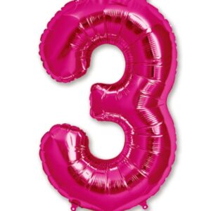 34" Hot Pink Number 3