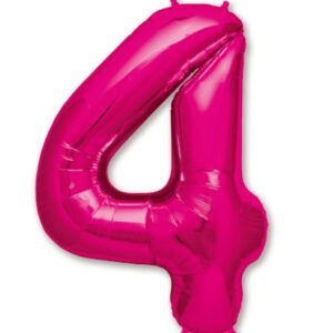 34" Hot Pink Number 4