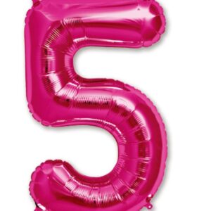 34" Hot Pink Number 5