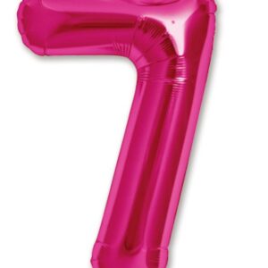 34" Hot Pink Number 7