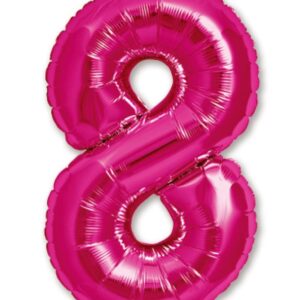 34" Hot Pink Number 8
