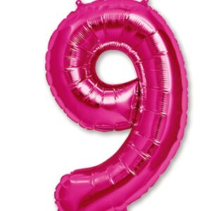 34" Hot Pink Number 9