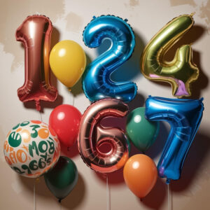 Jumbo Numbers Solid Colors