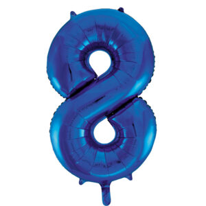 34" Blue Number 8