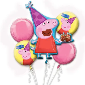 Bouquet Peppa Pig Foil Balloon