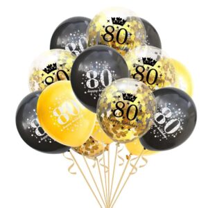 Bouquet Sparkling Birthday 80 Foil Balloon