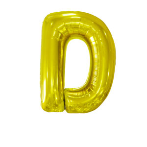 34" Gold Letter D