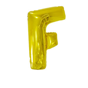 34" Gold Letter F