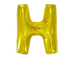 34" Gold Letter H