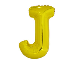 34" Gold Letter J