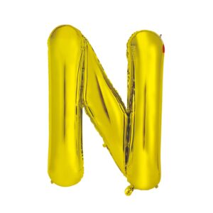 34" Gold Letter N