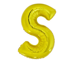 34" Gold Letter S