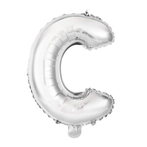 34" Silver Letter C