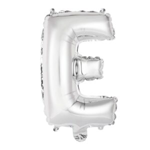 34" Silver Letter E