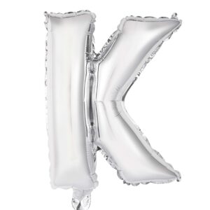 34" Silver Letter K