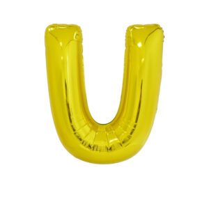 34" Gold Letter U