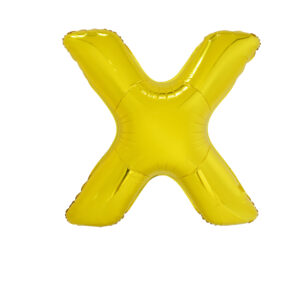 34" Gold Letter X